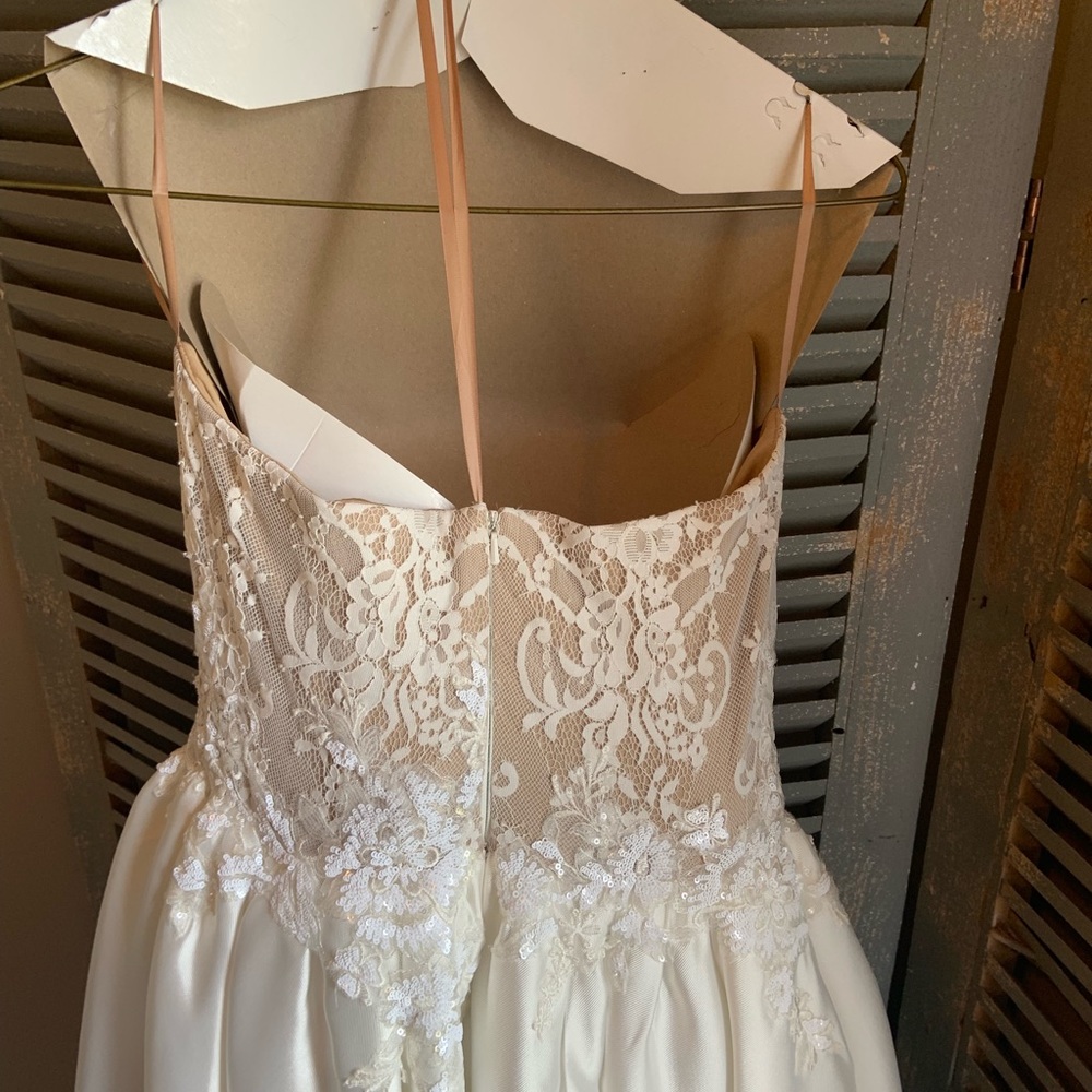 White Prom Dress - Picture 6 of 8